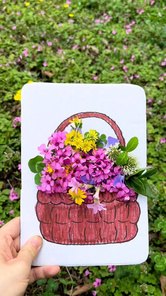 DIY kreativní tvoření z kartonu a květin s dětmi