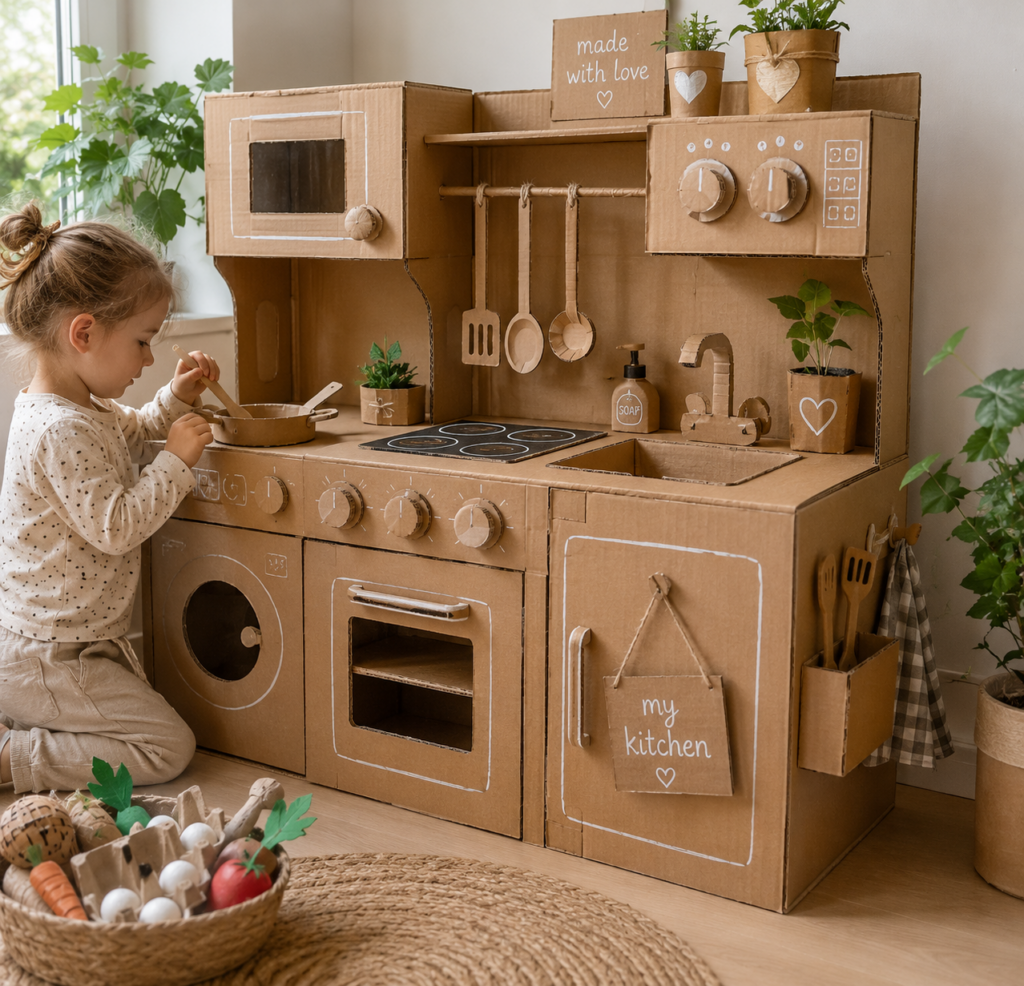 Tvoření z kartonu s dětmi: inspirace na krásné DIY nápady