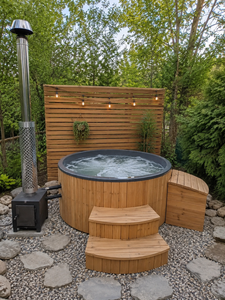 Domácí wellness na zahradě: koupací sud i vířivka