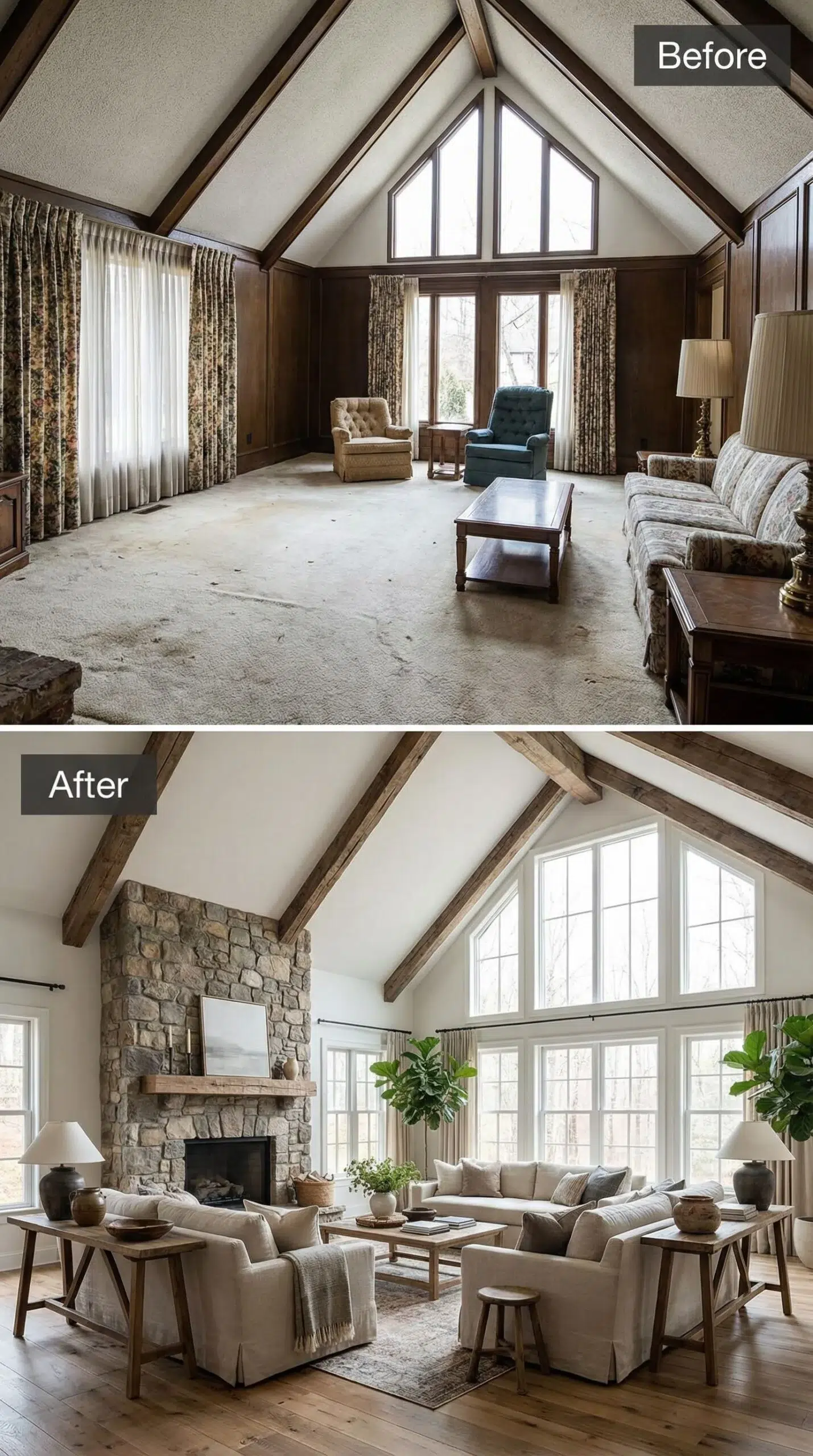 PŘED a PO: Obývací pokoje, které prošly neuvěřitelnou proměnou