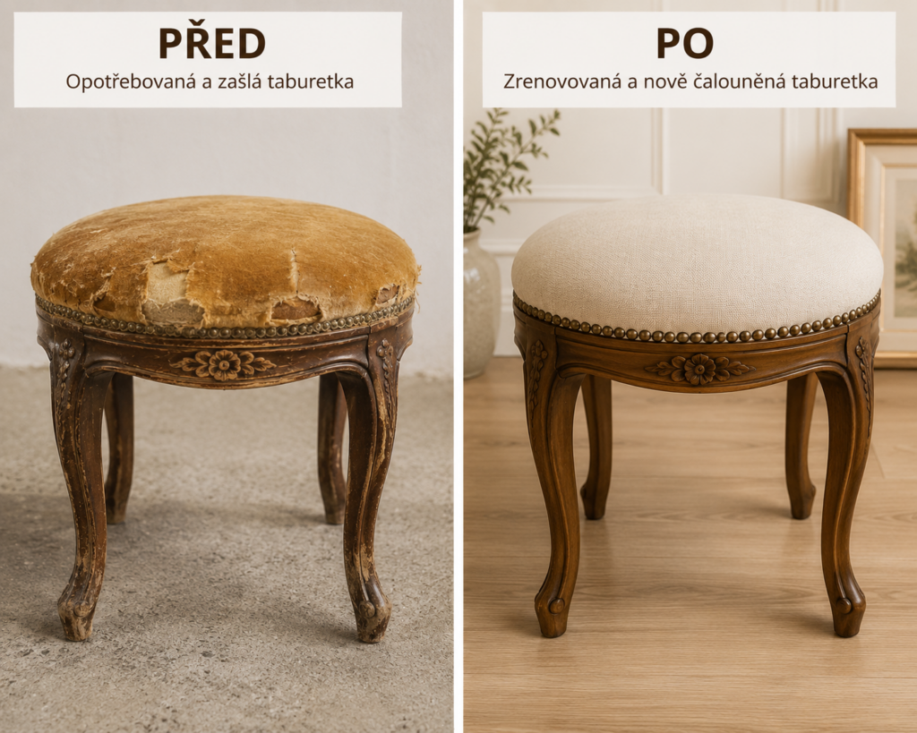 PŘED a PO: renovace starého nábytku, který opět září krásou