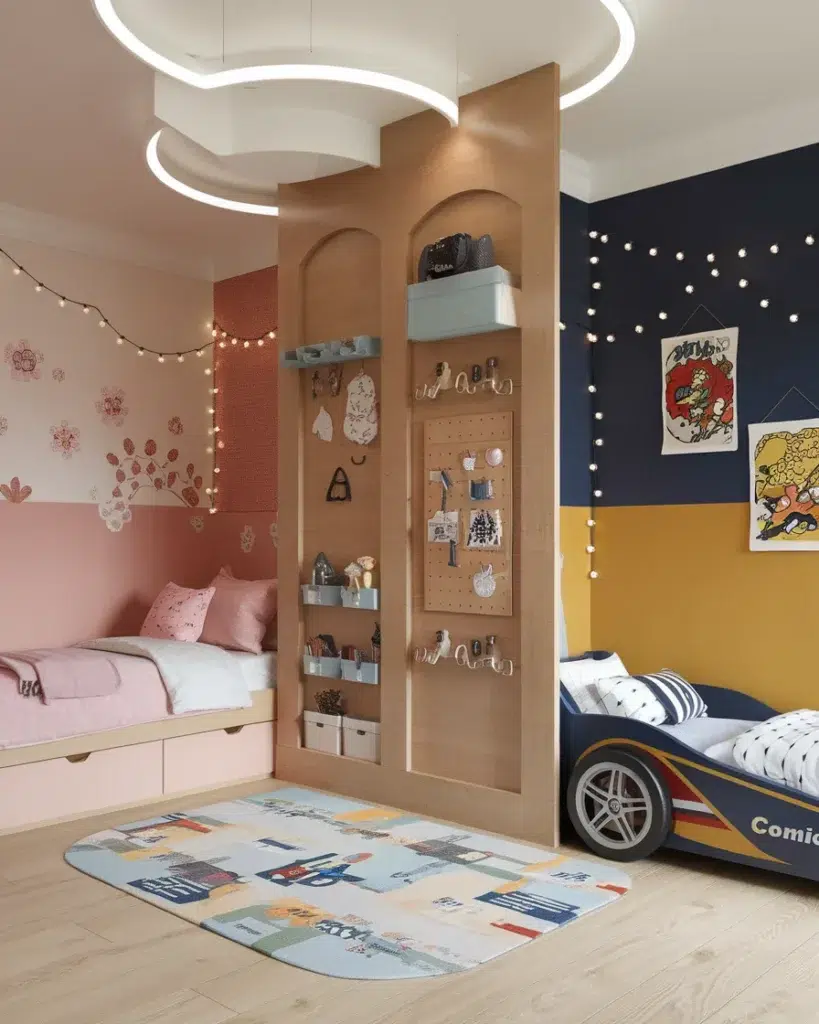 15+ nápadů na dětský pokoj pro sourozence, který baví, šetří místo a skvěle vypadá