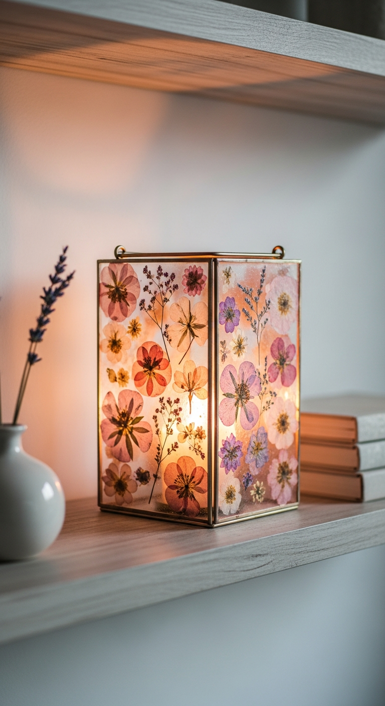 Kouzelné DIY lucerny z lisovaných květin