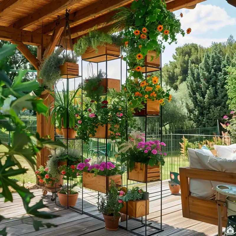 Jednoduché DIY nápady na dřevěné police, které oživí balkon i terasu