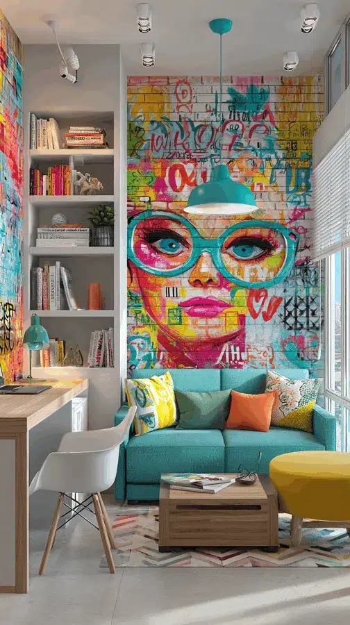 Obývací pokoj s akcentní stěnou: Inspirace pro stylový interiér