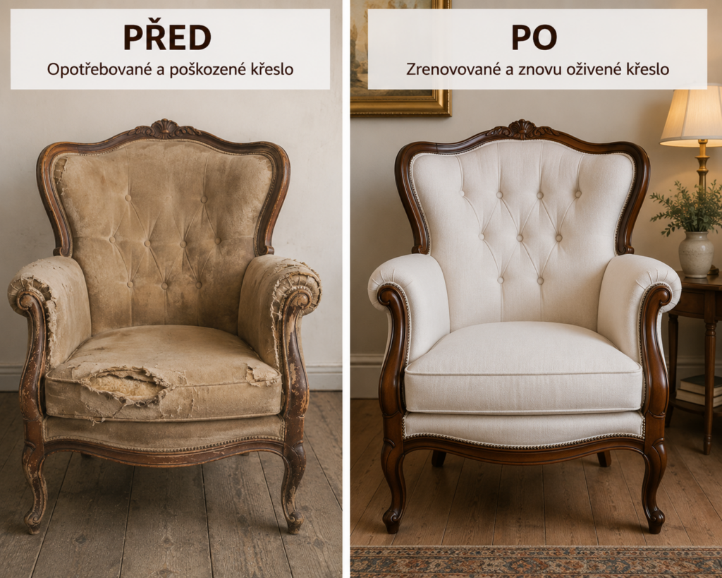 PŘED a PO: renovace starého nábytku, který opět září krásou