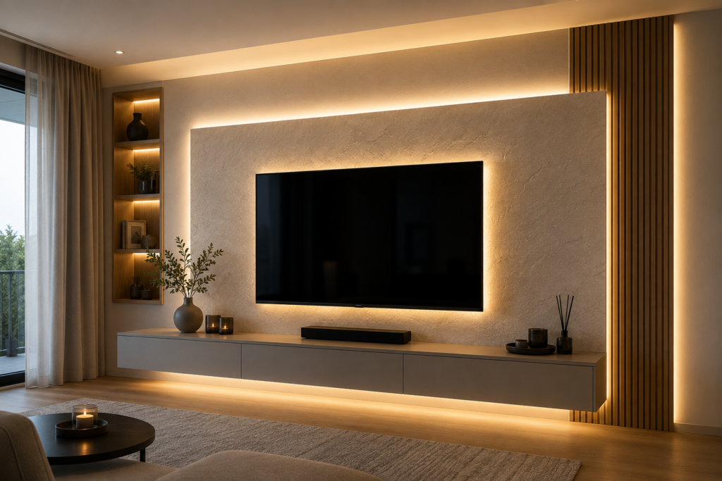 Designové osvětlení interiéru: Inspirace pro moderní obývací pokoj