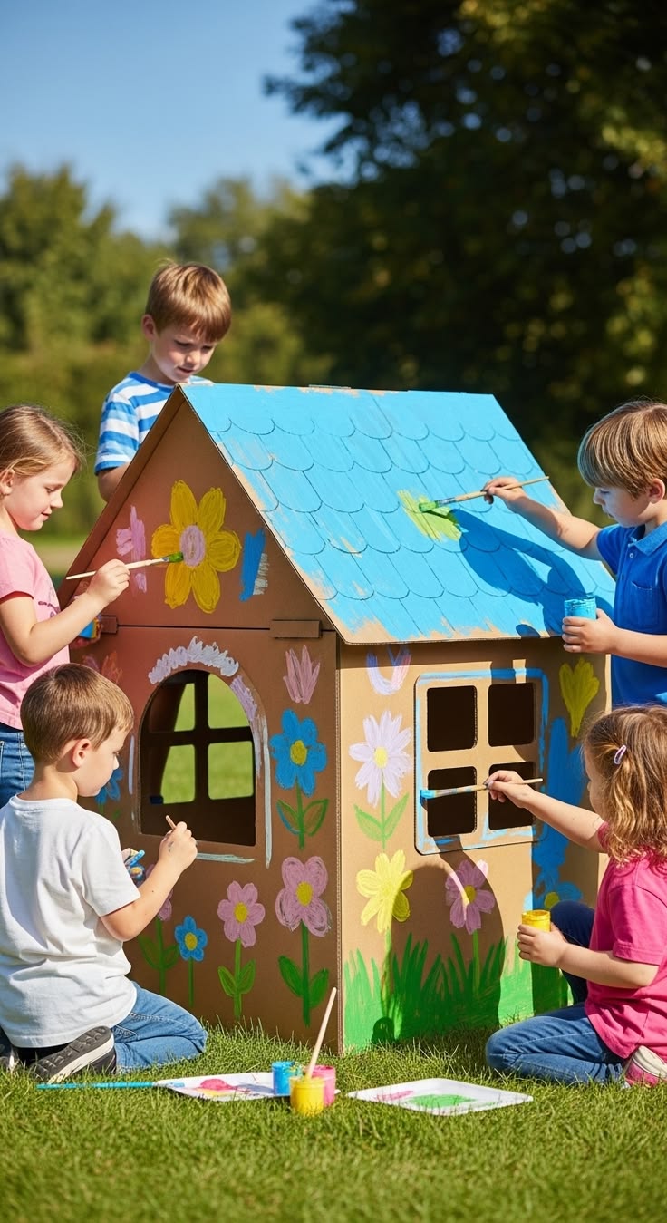 Tvoření z kartonu s dětmi: inspirace na krásné DIY nápady