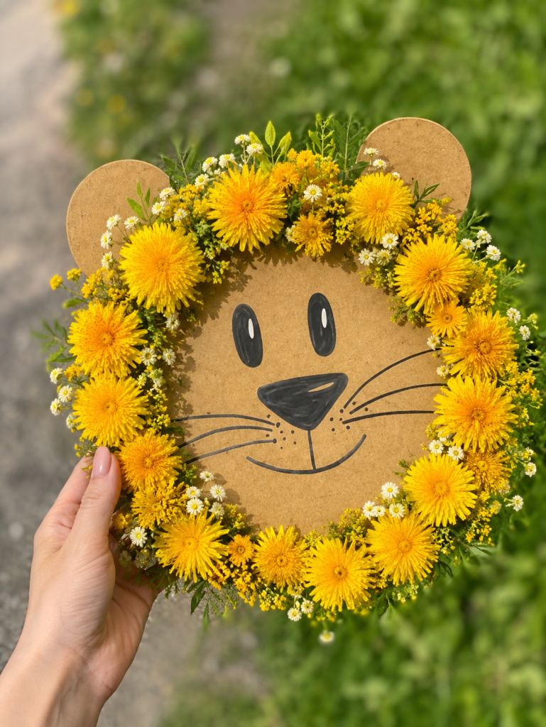 DIY kreativní tvoření z kartonu a květin s dětmi