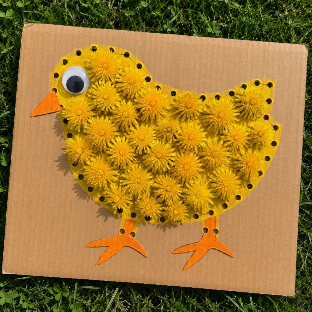 DIY kreativní tvoření z kartonu a květin s dětmi