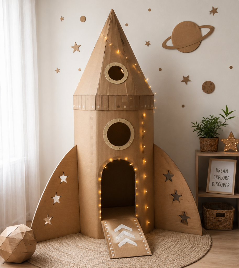 Tvoření z kartonu s dětmi: inspirace na krásné DIY nápady