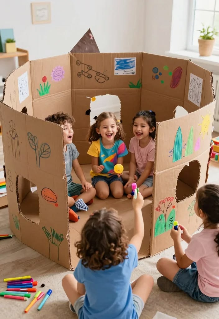 Tvoření z kartonu s dětmi: inspirace na krásné DIY nápady
