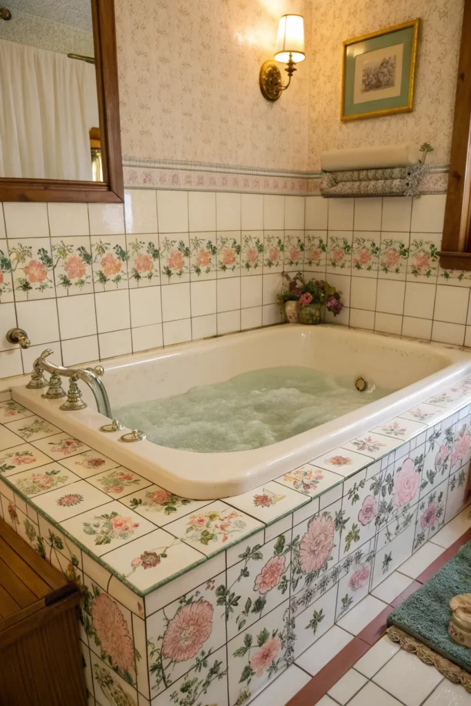 Stylové obklady kolem vířivky a vany: inspirace pro luxusní koupelnu
