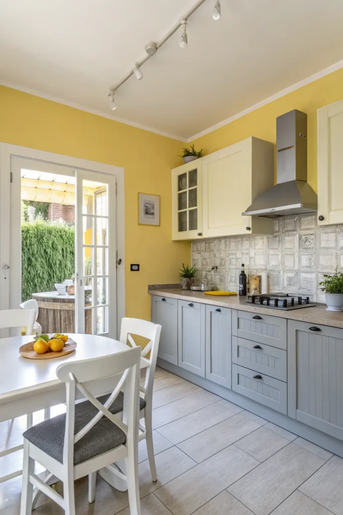 Inspirativní nápady na žluto-šedo-bílou kuchyni plnou stylu