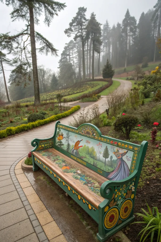 Inspirace na kreativně ručně malované lavičky