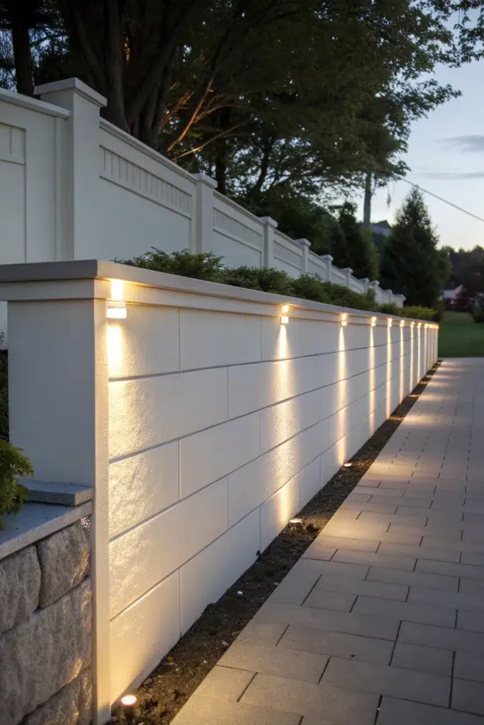 Stylové bílé opěrné zdi: inspirace pro moderní zahradu