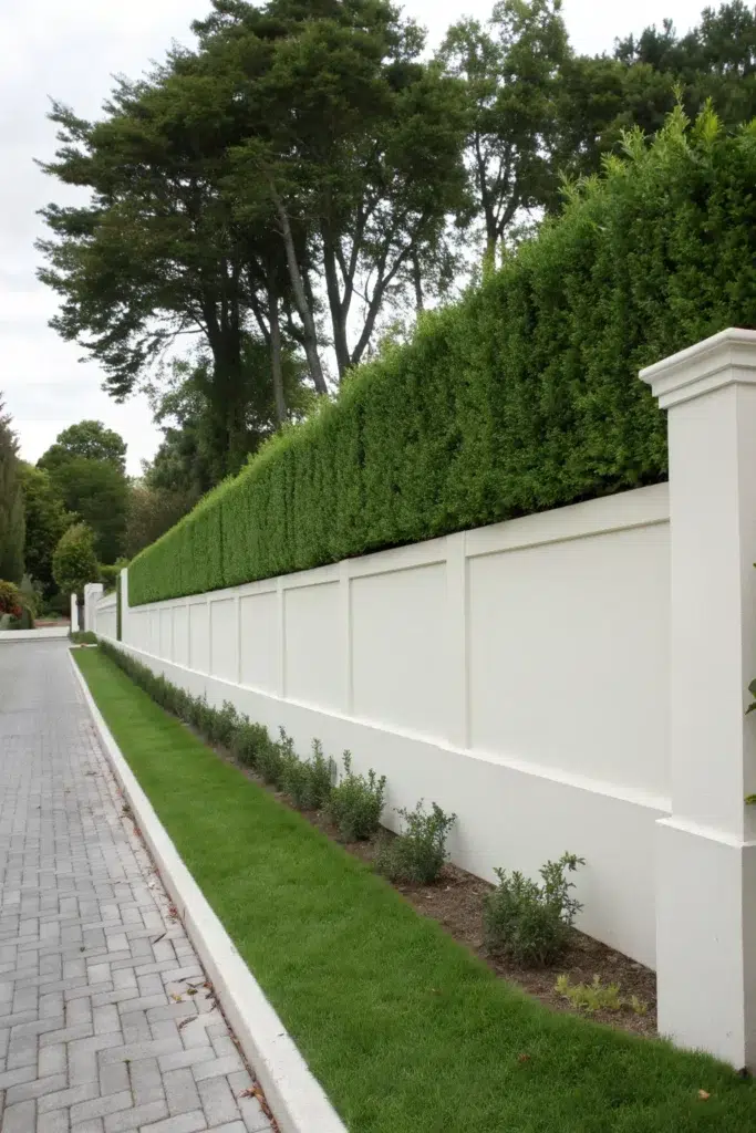 Stylové bílé opěrné zdi: inspirace pro moderní zahradu