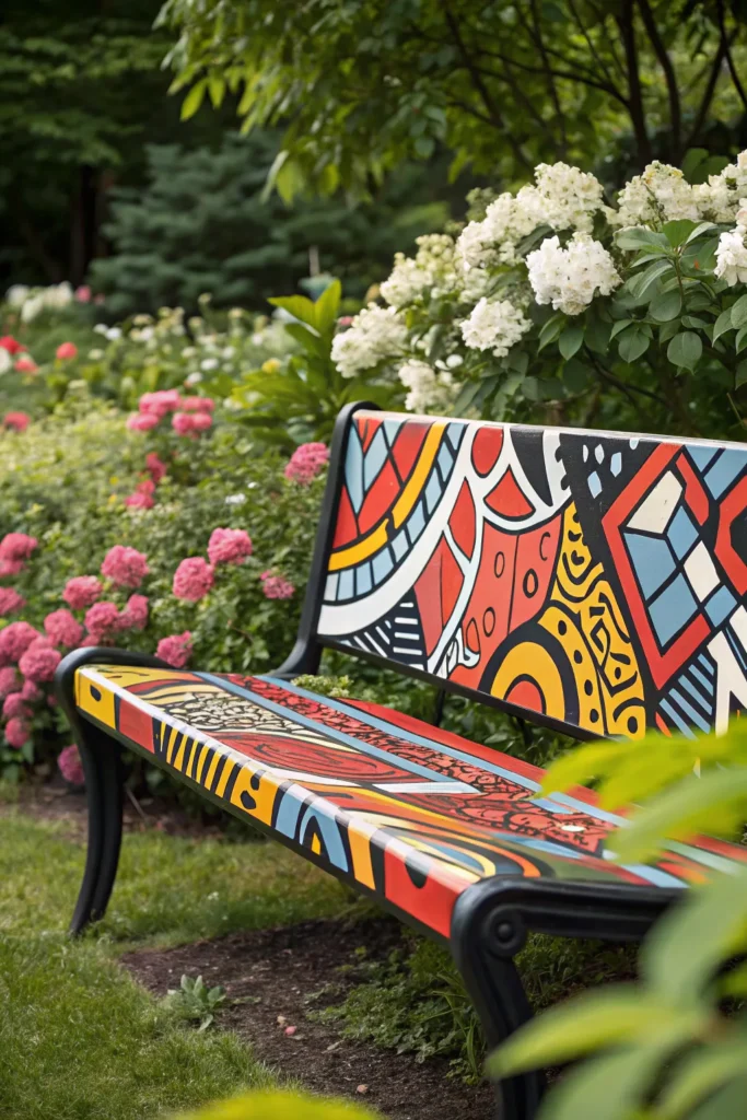 Inspirace na kreativně ručně malované lavičky