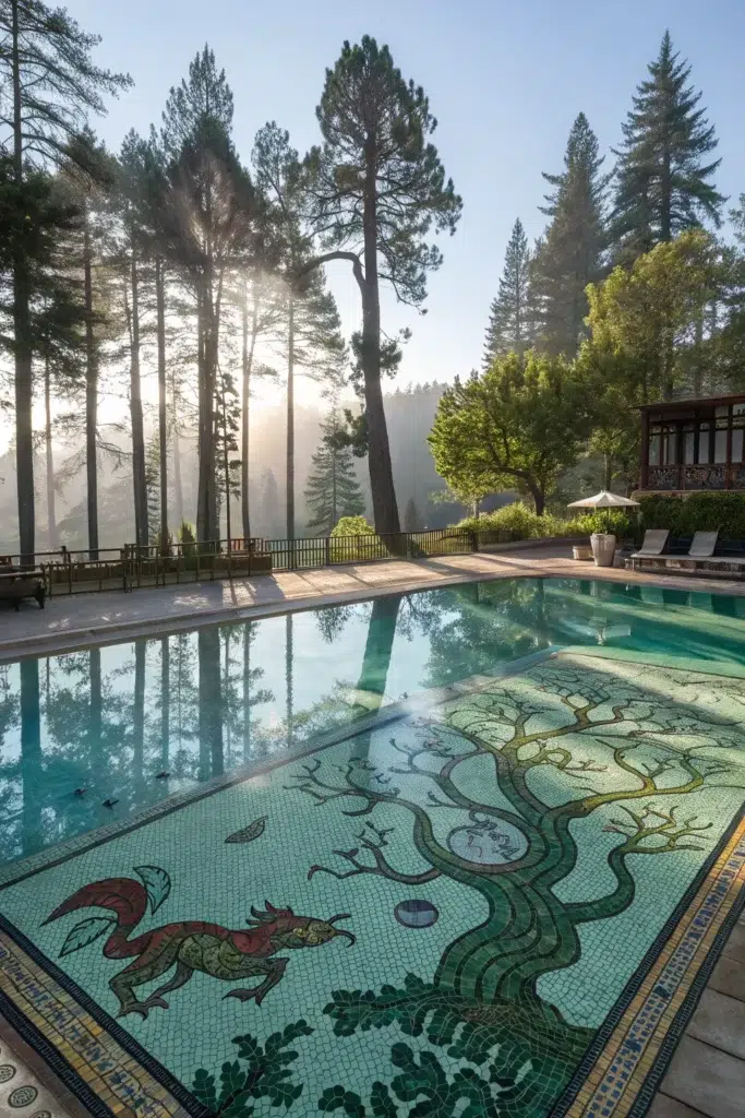 20 inspirativních nápadů na mozaiku do bazénu, které promění vaši zahradu v luxusní oázu
