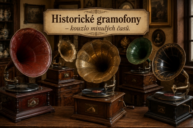Nadčasová krása historických gramofonů: spojení historie a elegance