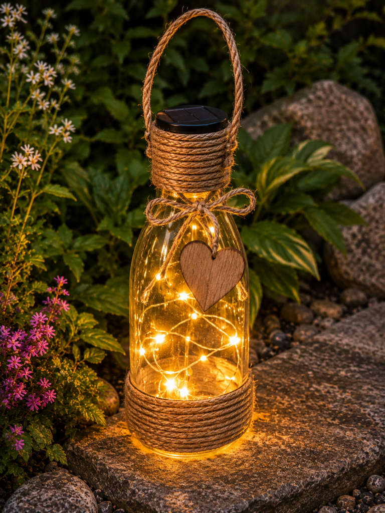 DIY zahradní lampy: kouzelné nápady z různých materiálů