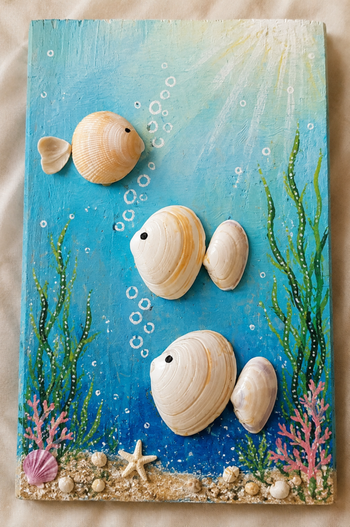 Kouzlení s mušlemi: kreativní tvoření pro děti i dospělé