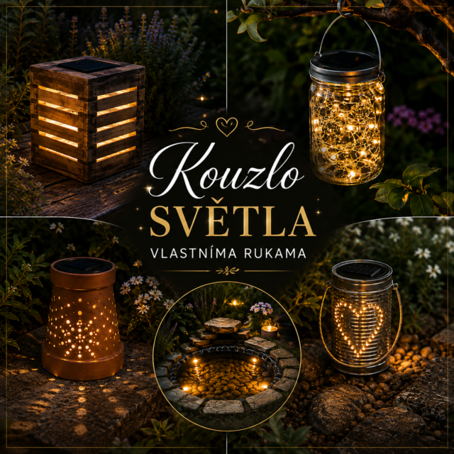 DIY zahradní lampy: kouzelné nápady z různých materiálů