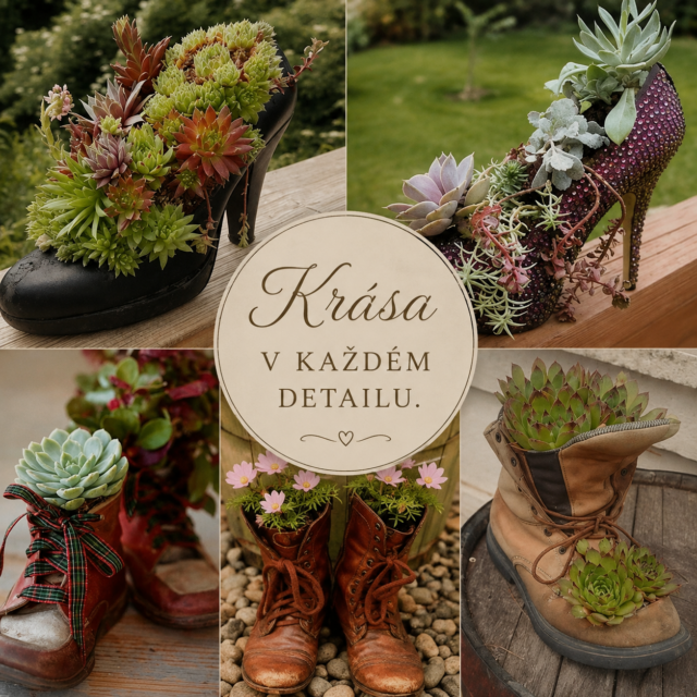 Jak využít staré boty na zahradě: Inspirace na netradiční květináče
