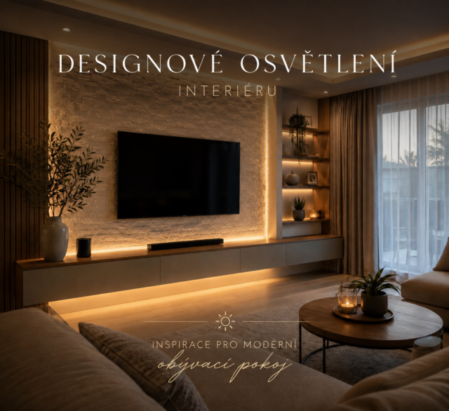 Designové osvětlení interiéru: Inspirace pro moderní obývací pokoj