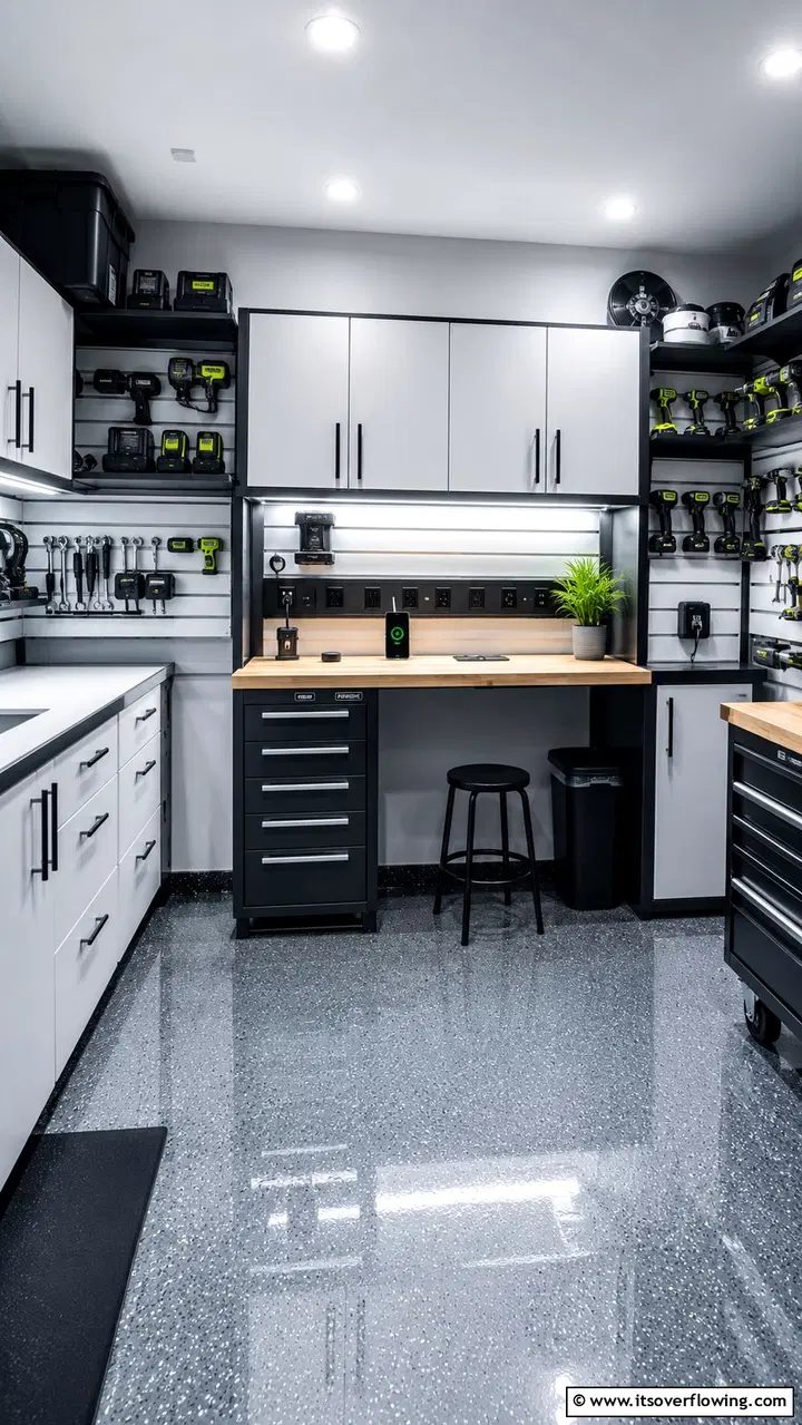 Stylová garážová dílna: inspirace pro dokonale organizovaný prostor