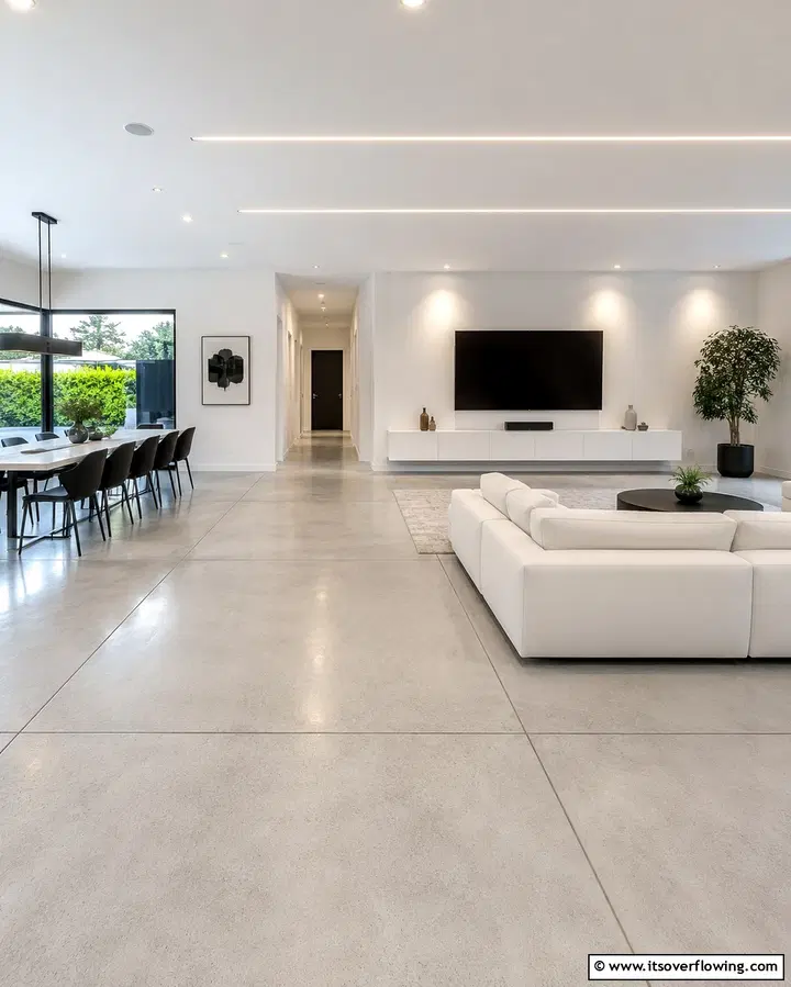 Když beton zdobí interiér: inspirace na originální podlahy