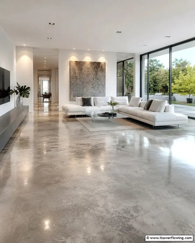 Když beton zdobí interiér: inspirace na originální podlahy