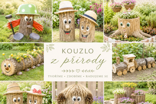 Veselé dekorace z pařezů: originální DIY nápady, které promění staré dřevo v zahradní postavičky