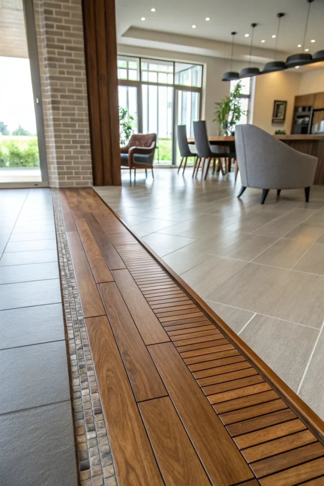 Netradiční spojení podlah: designový detail, který nepřehlédnete