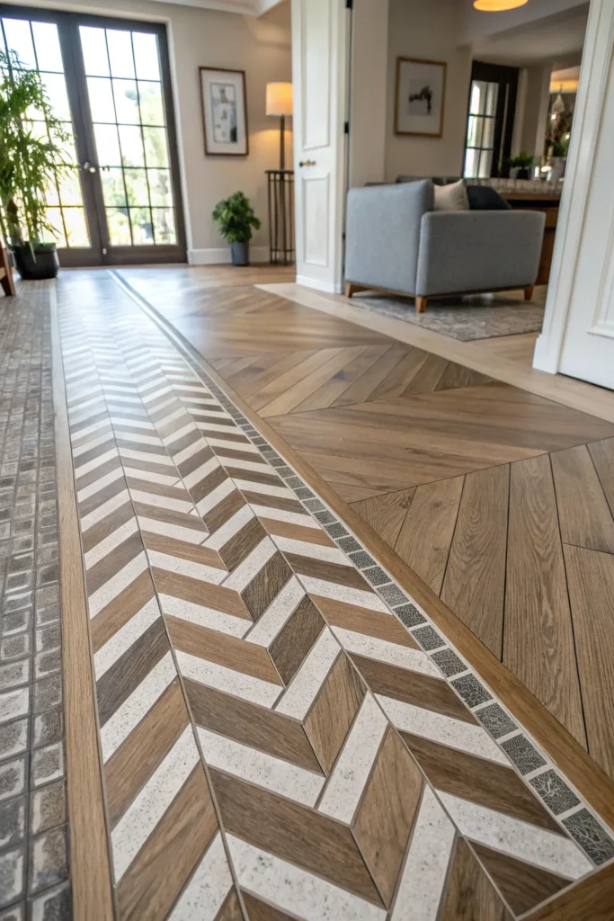 Netradiční spojení podlah: designový detail, který nepřehlédnete