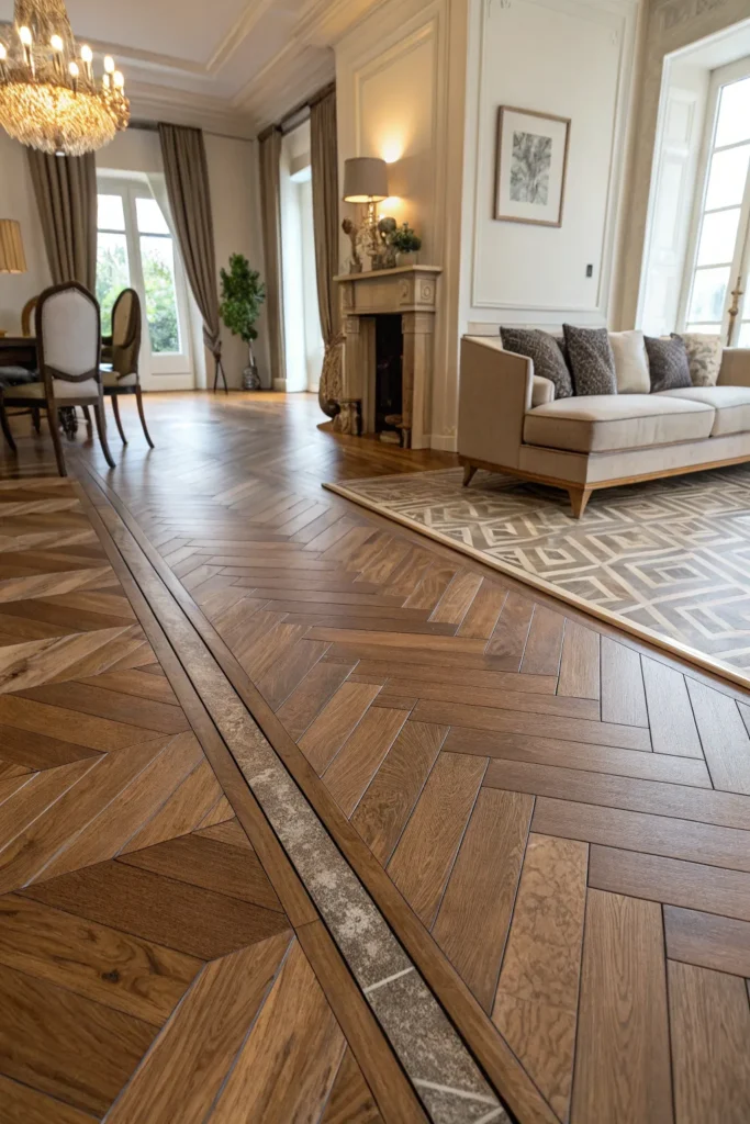 Netradiční spojení podlah: designový detail, který nepřehlédnete