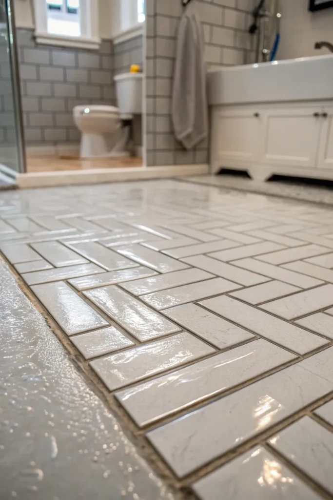 Inspirace pro moderní sprchu: dlažba, která spojuje design a praktičnost