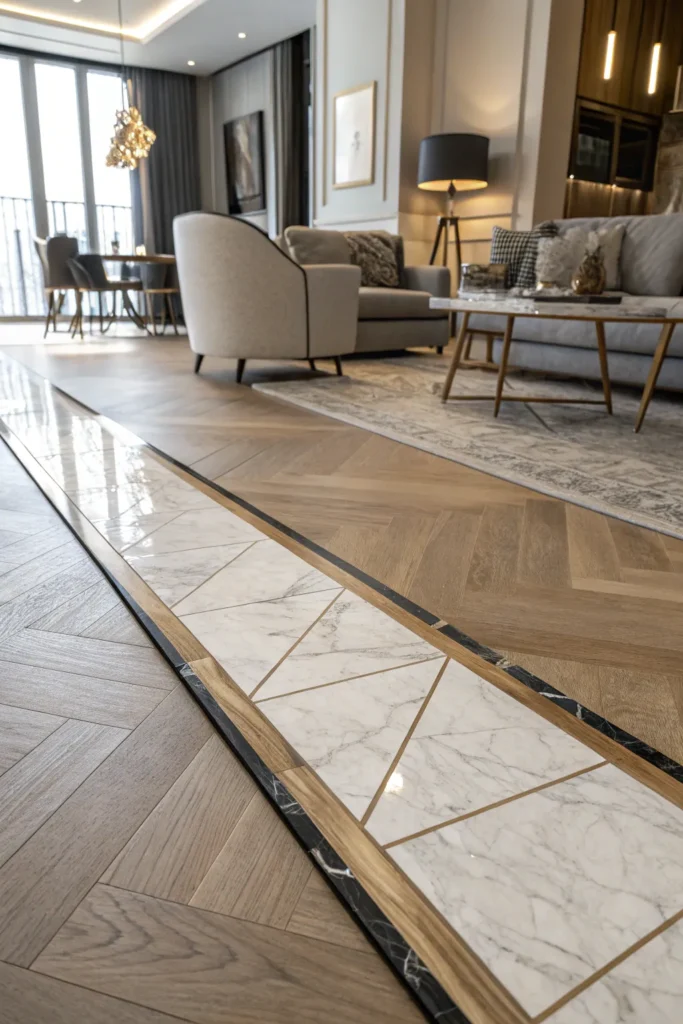 Netradiční spojení podlah: designový detail, který nepřehlédnete
