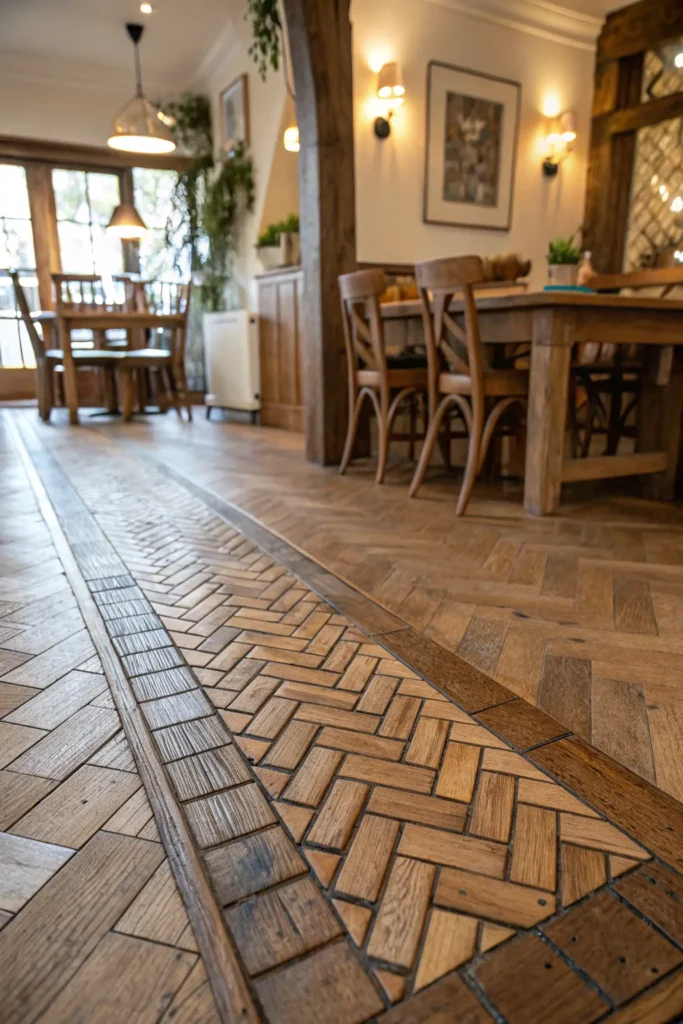 Netradiční spojení podlah: designový detail, který nepřehlédnete