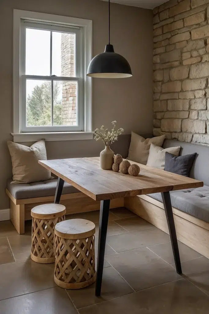Moderní jídelna ve stylu farmhouse: originální nápady plné rustikálního kouzla