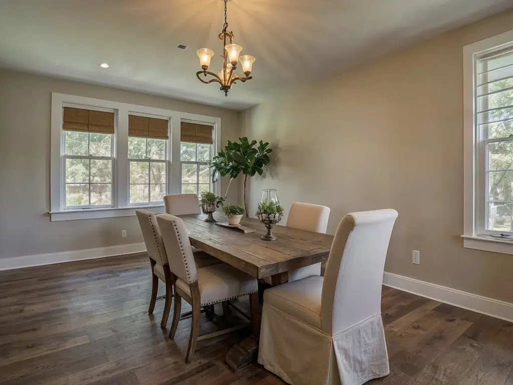 Moderní jídelna ve stylu farmhouse: originální nápady plné rustikálního kouzla