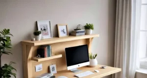 Nápady na nástěnné pracovní stoly pro moderní domácí kanceláře