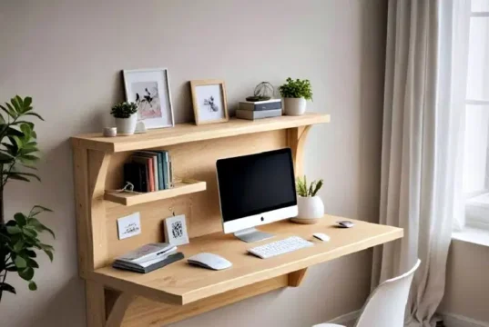 Nápady na nástěnné pracovní stoly pro moderní domácí kanceláře