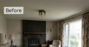 Obývací pokoje PŘED a PO: rustikální elegance s nádechem luxusu