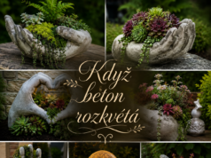 Když beton rozkvete: nápadité květináče, které si vyrobíte sami