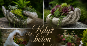 Když beton rozkvete: nápadité květináče, které si vyrobíte sami