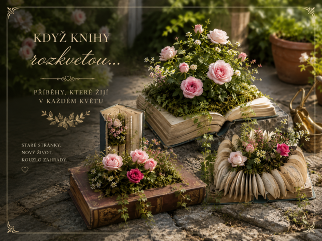 Když knihy rozkvetou: kouzlo, které patří do zahrady