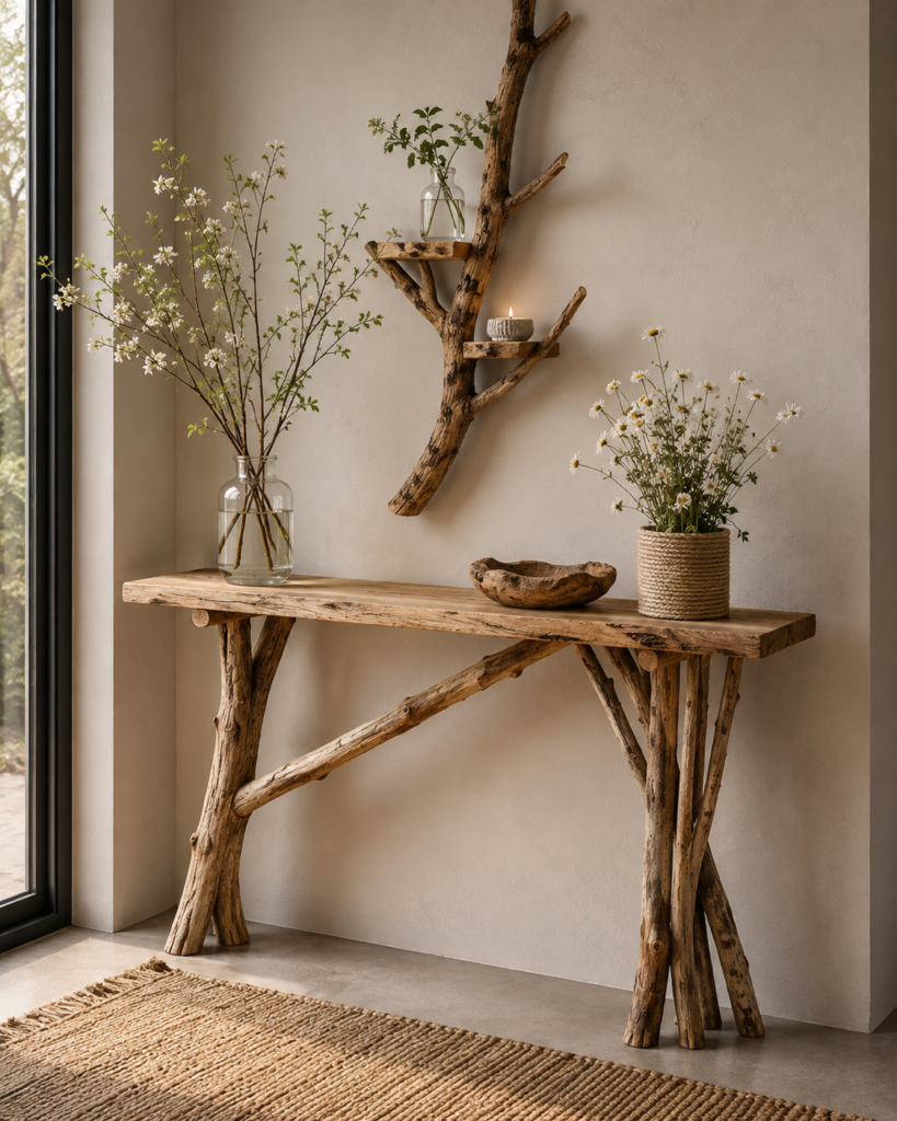 Když příroda vstoupí do interiéru: originální DIY inspirace ze dřeva