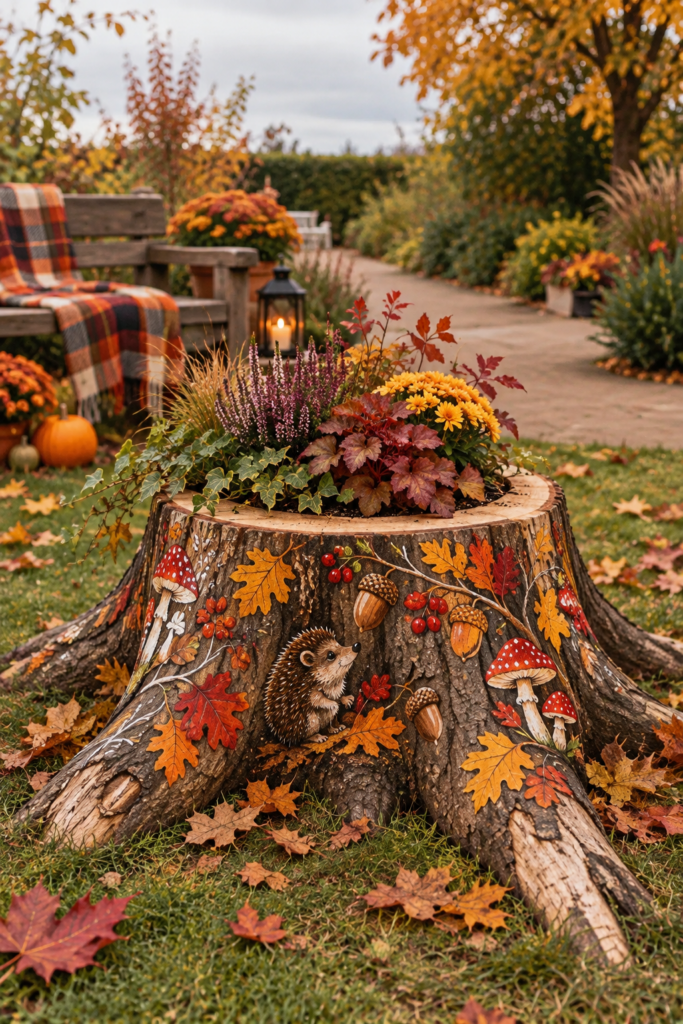 Podzimní malování na dřevo: originální dekorace, které promění obyčejné dřevo v podzimní kouzlo