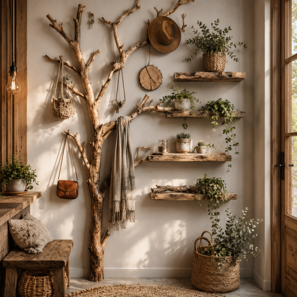 Když příroda vstoupí do interiéru: originální DIY inspirace ze dřeva